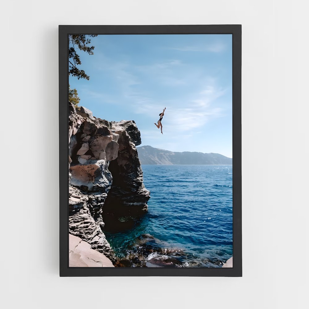 Poster Plongée Vertigineuse – affiche Plongeon de falaise (vue 2)